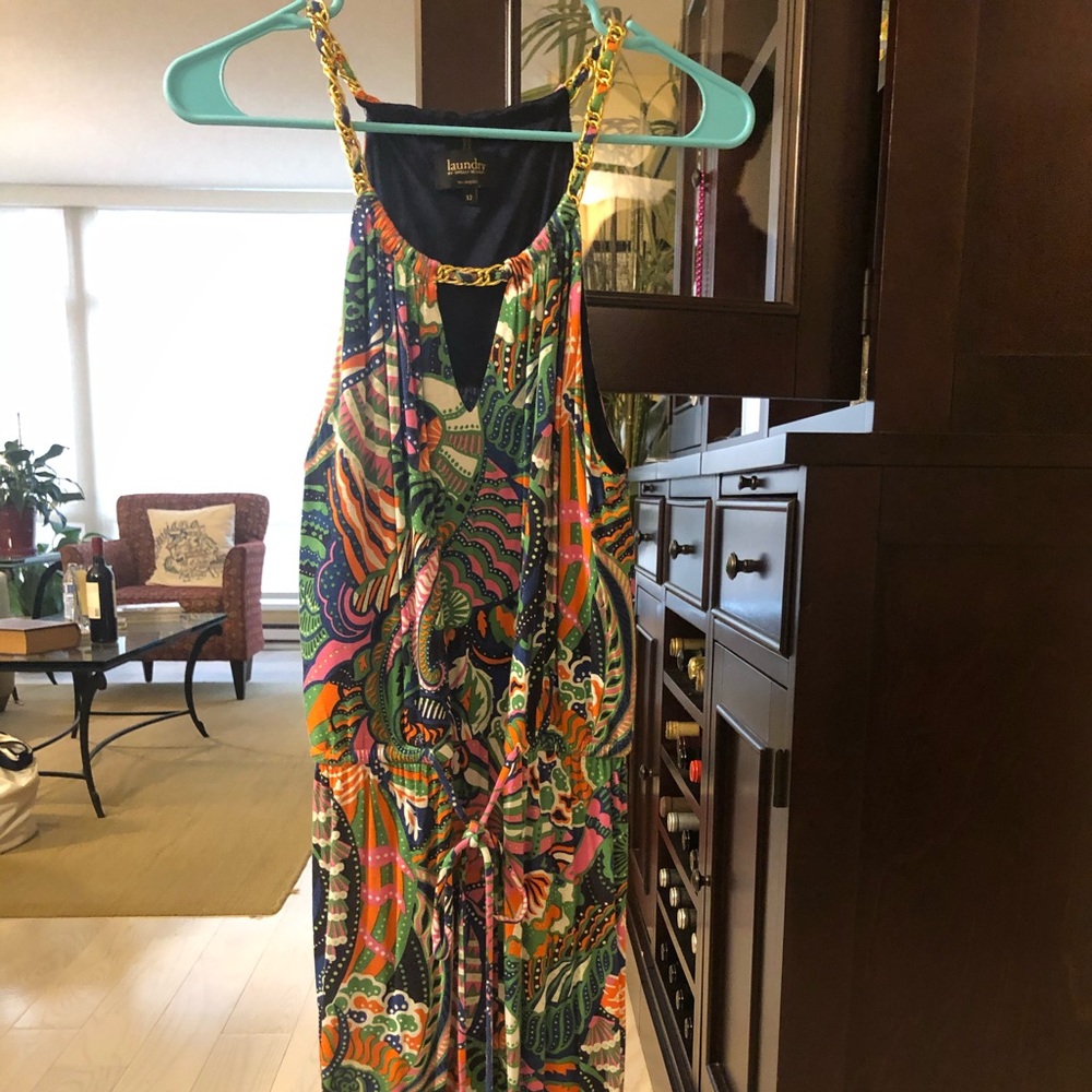 Laundry Colorful Dress Halter